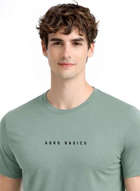 Adro Mens Minimal Printed T-Shirt | 100% Breathable Soft Cotton T shirt | Stylish Casual Tshirt for Summer Regular Fit Tee