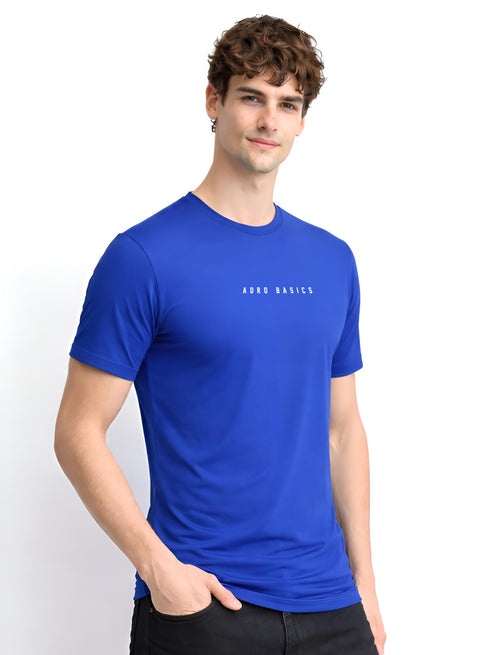 Adro Mens Minimal Printed T-Shirt | 100% Breathable Soft Cotton T shirt | Stylish Casual Tshirt for Summer Regular Fit Tee