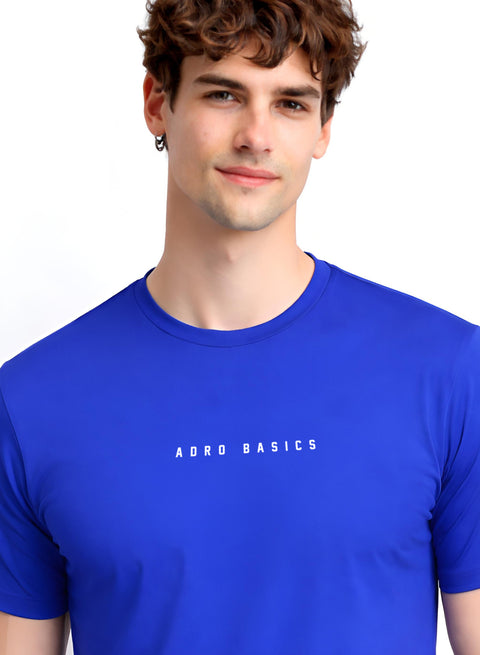 Adro Mens Minimal Printed T-Shirt | 100% Breathable Soft Cotton T shirt | Stylish Casual Tshirt for Summer Regular Fit Tee