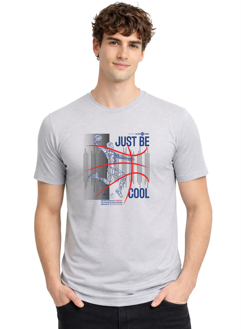 Adro Mens Printed T Shirt | Modern Graphic Streetwear Print | Cotton Casual Summer T-shirt| Stylish Trendy Regular Fit Tshirt Grey