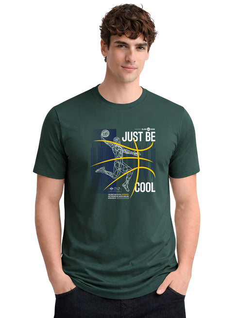Adro Mens Printed T Shirt | Modern Graphic Streetwear Print | Cotton Casual Summer T-shirt| Stylish Trendy Regular Fit Tshirt Green