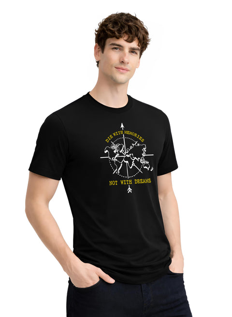 Adro Mens Printed T-Shirt | Graphic Cotton Regular Fit Tshirt for Summer | Stylish Casual Comfortable | Travel Quote T shirt for Men