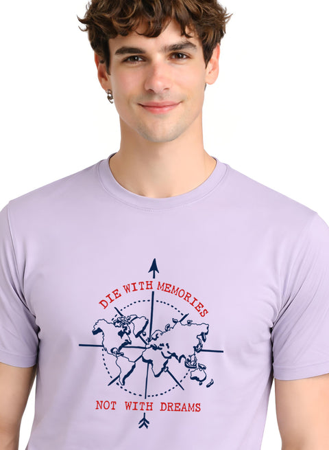 Adro Mens Printed T-Shirt | Graphic Cotton Regular Fit Tshirt for Summer | Stylish Casual Comfortable | Travel Quote T shirt for Men