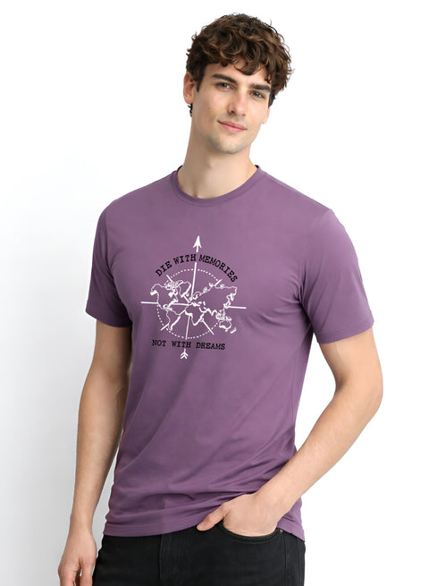 Adro Mens Printed T-Shirt | Graphic Cotton Regular Fit Tshirt for Summer | Stylish Casual Comfortable | Travel Quote T shirt for Men