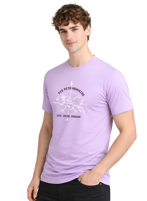 Adro Mens Printed T-Shirt | Graphic Cotton Regular Fit Tshirt for Summer | Stylish Casual Comfortable | Travel Quote T shirt for Men