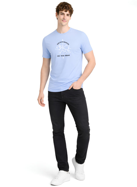 Adro Mens Printed T-Shirt | Graphic Cotton Regular Fit Tshirt for Summer | Stylish Casual Comfortable | Travel Quote T shirt for Men