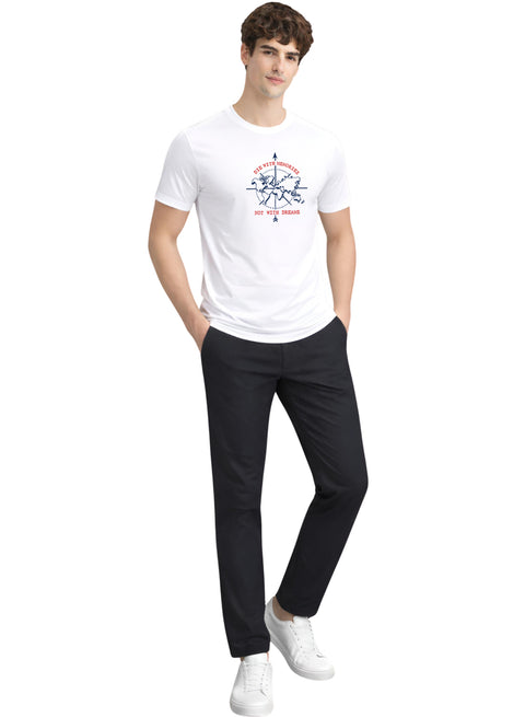 Adro Mens Printed T-Shirt | Graphic Cotton Regular Fit Tshirt for Summer | Stylish Casual Comfortable | Travel Quote T shirt for Men