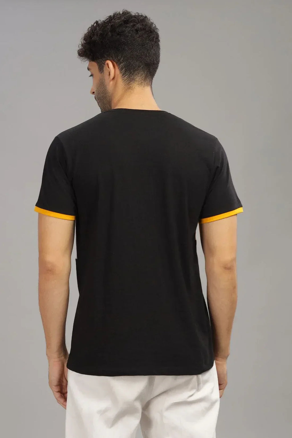 Adro Men’s Round Neck T-Shirt | 95% Cotton 5% Lycra | Trendy Look