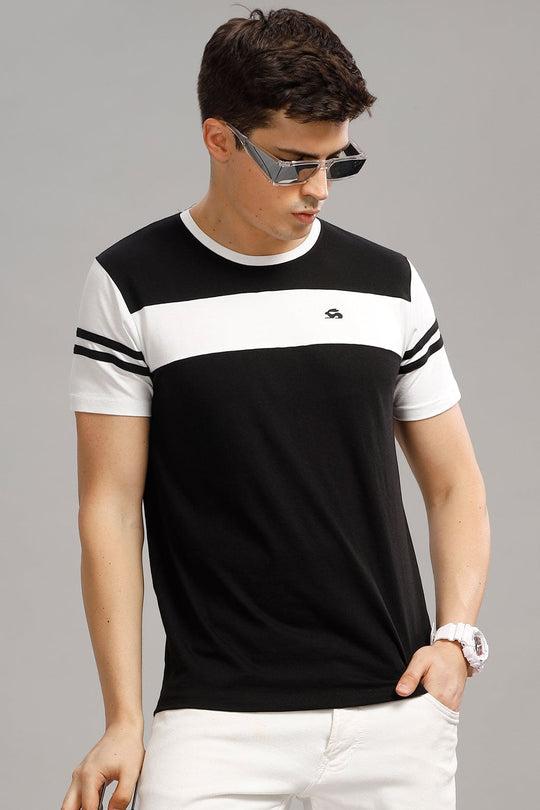 Adro Men’s Round Neck T-Shirt | 95% Cotton 5% Lycra | Trendy Look