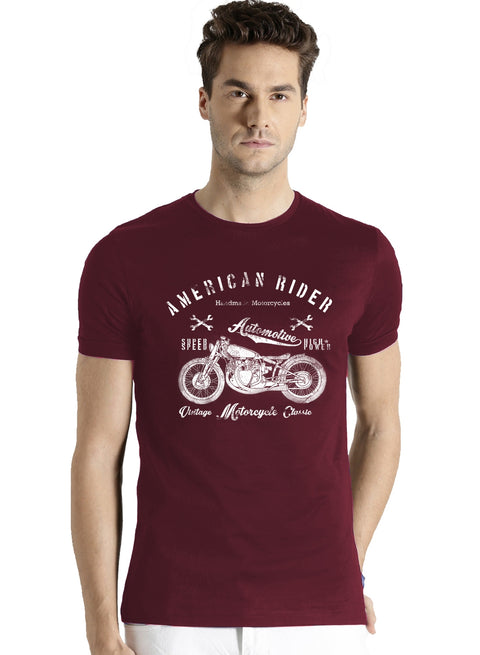 Adro Men’s Cotton Graphic T-Shirt | Soft Feel 180 GSM Casual Wear