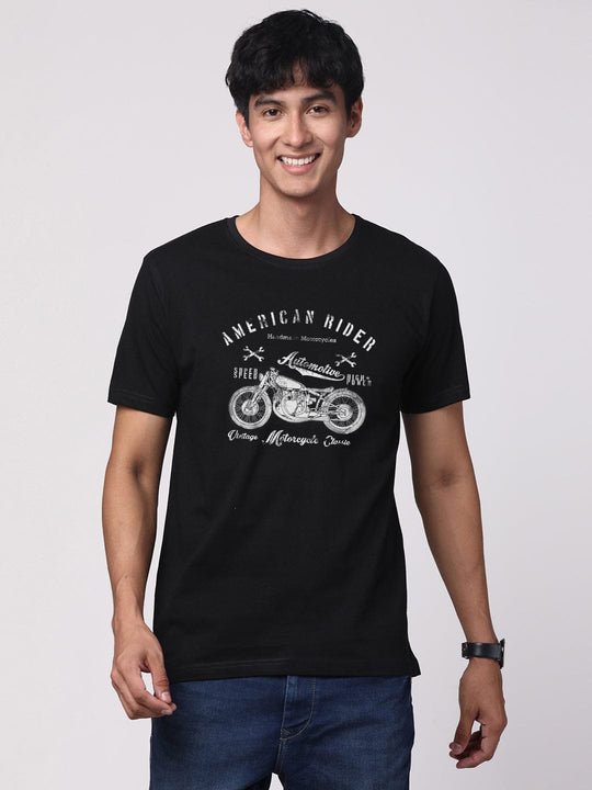 Adro Men’s Cotton Graphic T-Shirt | Soft Feel 180 GSM Casual Wear