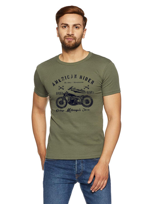 Adro Men’s Cotton Graphic T-Shirt | Soft Feel 180 GSM Casual Wear