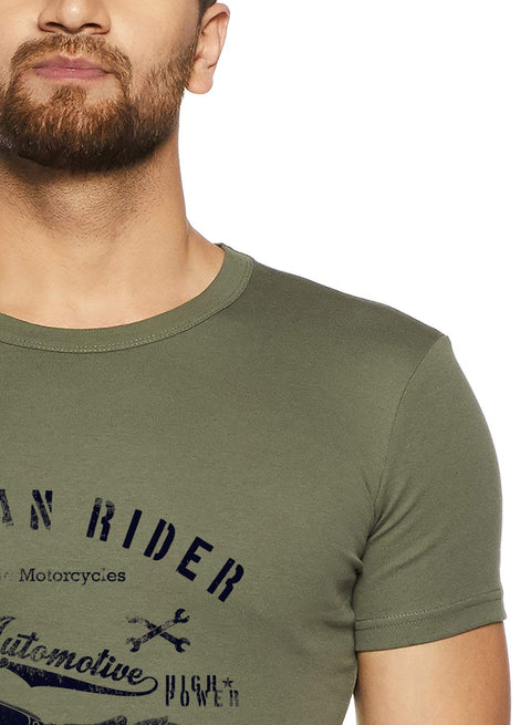 Adro Men’s Cotton Graphic T-Shirt | Soft Feel 180 GSM Casual Wear