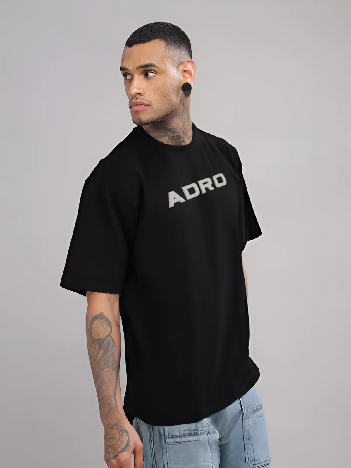 Adro Oversized Men’s T-Shirt | Skin Friendly Print | Everyday Comfort