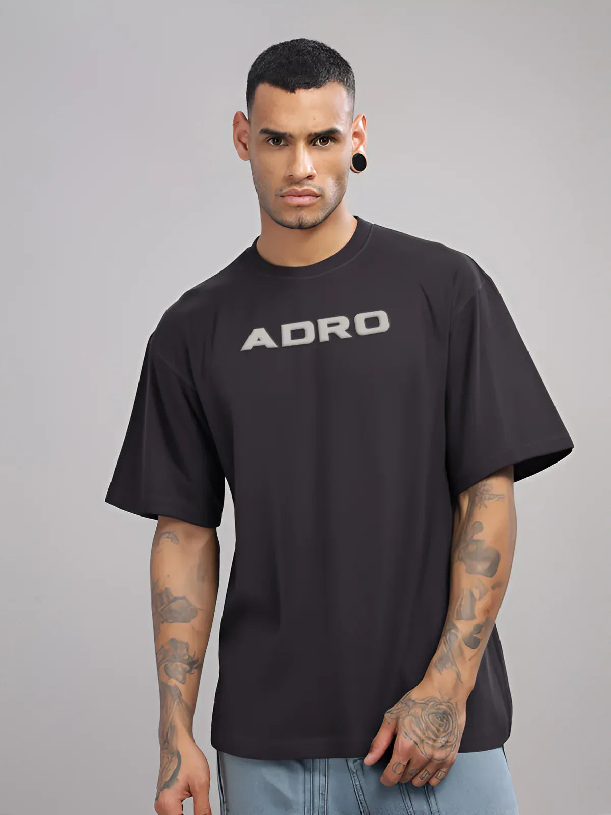 Adro Oversized Men’s T-Shirt | Skin Friendly Print | Everyday Comfort