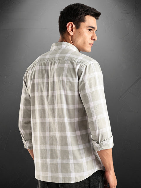 Adro Mens Casual Shirts - Checkered Shirt in Regular Fit| Cotton Casual Shirt for Men