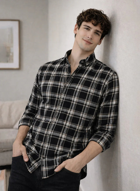 Adro Men’s Casual Shirt | Premium Cotton | Everyday Comfort