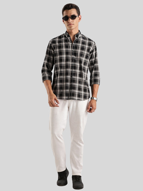 Adro Mens Casual Shirts - Checkered Shirt in Regular Fit| Cotton Casual Shirt for Men
