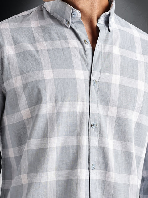 Adro Mens Casual Shirts - Checkered Shirt in Regular Fit| Cotton Casual Shirt for Men