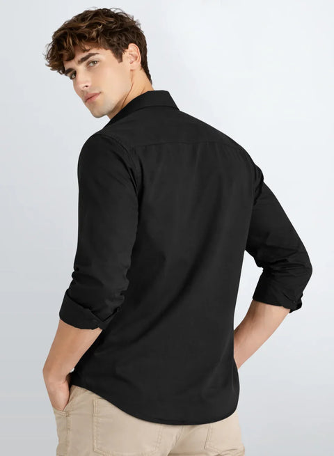 ADRO Mens Cargo Shirts in Regular Fit | Smart Dual Chest Pockets | Military Jacket Style | Grey Shacket Style Cotton Printed Shirt