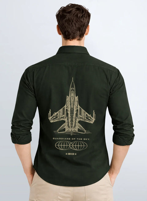 ADRO Mens Cargo Shirts in Regular Fit | Smart Dual Chest Pockets | Summer Military Jacket Style | Shacket Style Cotton Printed Shirt