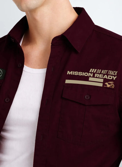 ADRO Mens Cargo Shirts in Regular Fit | Smart Dual Chest Pockets | Summer Military Jacket Style | Shacket Style Cotton Printed Shirt