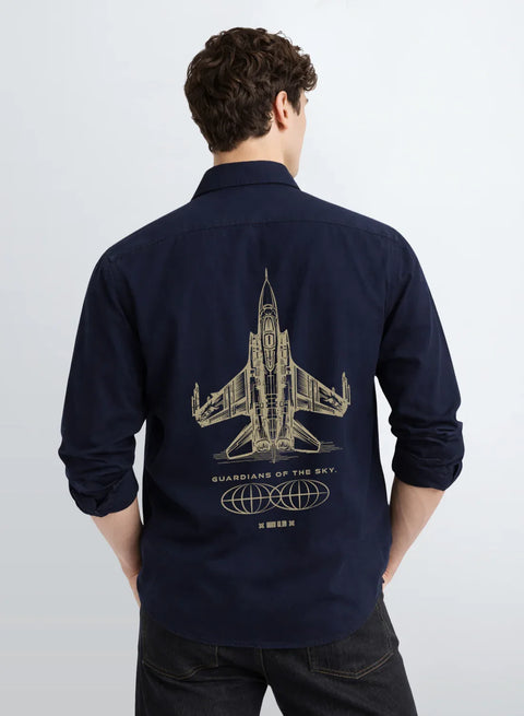 ADRO Mens Cargo Shirts in Regular Fit | Smart Dual Chest Pockets | Summer Military Jacket Style | Shacket Style Cotton Printed Shirt
