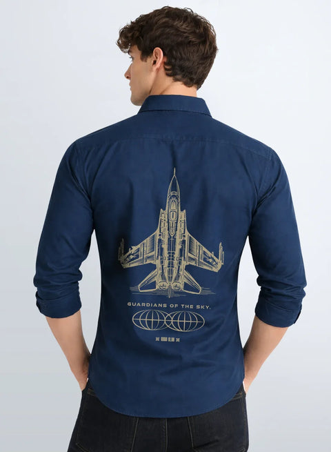 ADRO Mens Cargo Shirts in Regular Fit | Smart Dual Chest Pockets | Summer Military Jacket Style | Shacket Style Cotton Printed Shirt