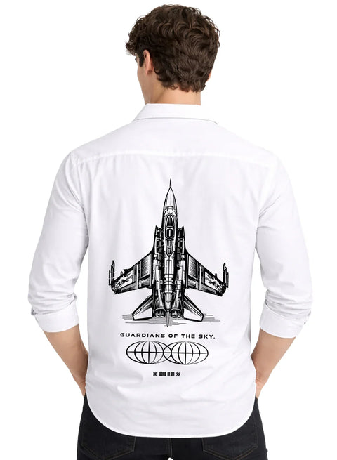 ADRO Mens Cargo Shirts in Regular Fit | Smart Dual Chest Pockets | Summer Military Jacket Style | Shacket Style Cotton Printed Shirt