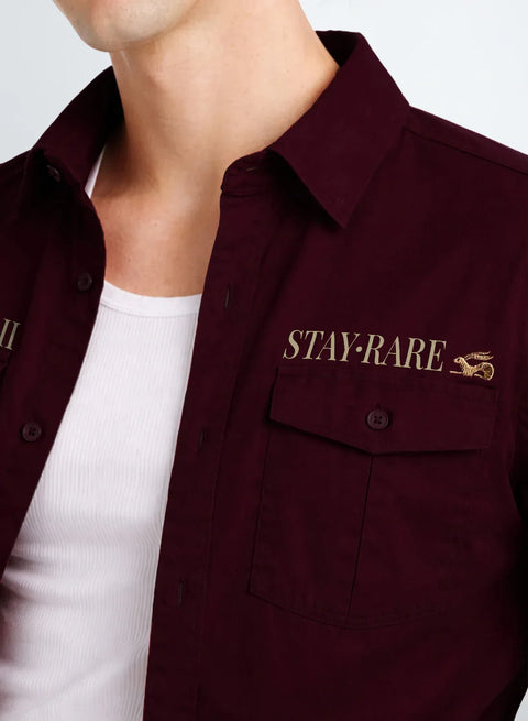 ADRO Mens Cargo Shirts in Regular Fit | Smart Dual Chest Pockets | Stylish Military Jacket Design | Shacket Style Cotton Printed Shirt