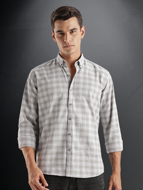 Adro Mens Casual Shirts - Checkered Shirt in Regular Fit| Cotton Casual Shirt for Men