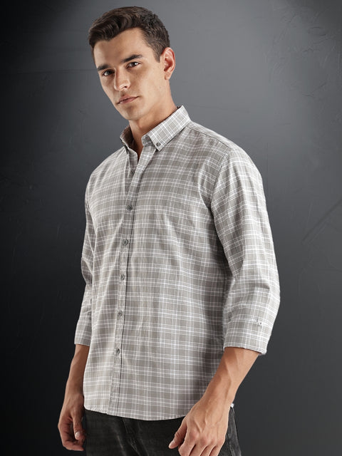 Adro Mens Casual Shirts - Checkered Shirt in Regular Fit| Cotton Casual Shirt for Men