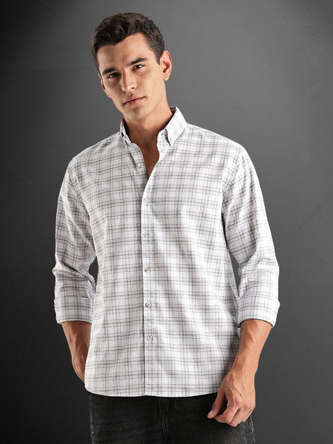 Adro Mens Casual Shirts - Checkered Shirt in Regular Fit| Cotton Casual Shirt for Men