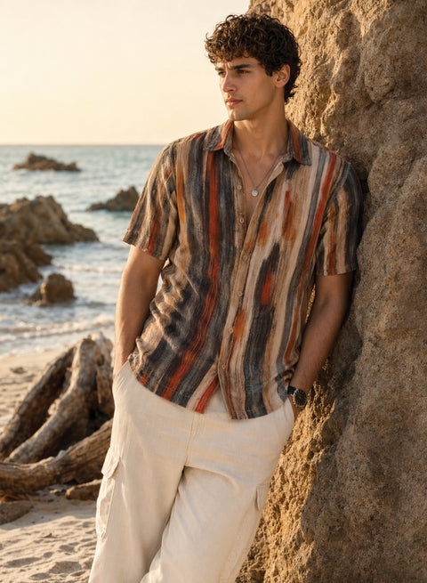 Adro Sunset Strata Resort Shirt