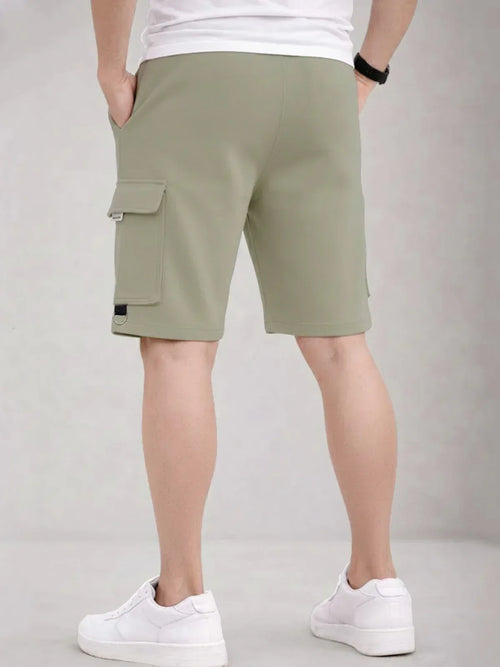 Adro Cargo Shorts for Men | Zipper Pocket | Cargo Pocket with velcro | Soft Cotton | Casual Short for Man for Gym, Running, Travel