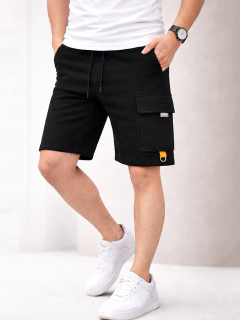 Adro Cargo Shorts for Men | Zipper Pocket | Cargo Pocket with velcro | Soft Cotton | Casual Short for Man for Gym, Running, Travel