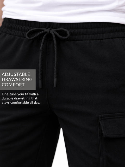 Adro Cargo Shorts for Men | Zipper Pocket | Cargo Pocket with velcro | Soft Cotton | Casual Short for Man for Gym, Running, Travel