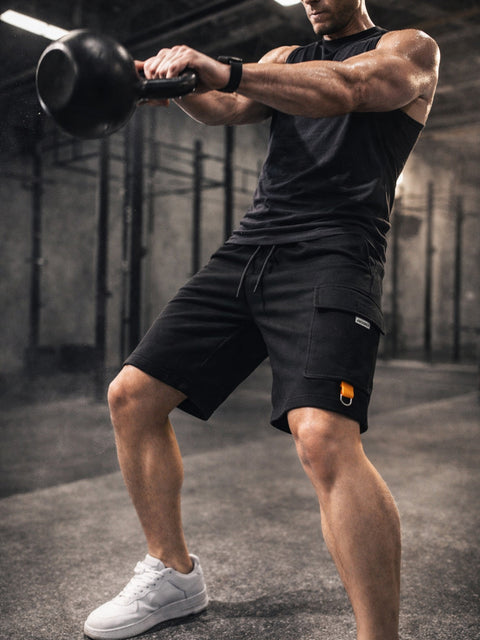 Adro Cargo Shorts for Men | Zipper Pocket | Cargo Pocket with velcro | Soft Cotton | Casual Short for Man for Gym, Running, Travel