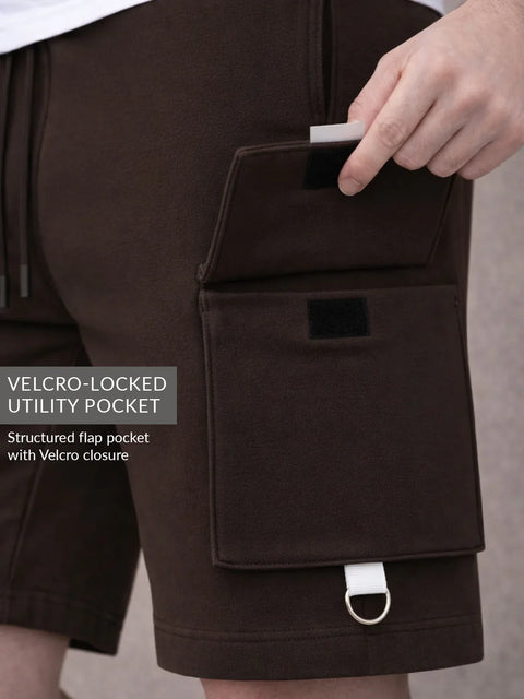 Adro Cargo Shorts for Men | Zipper Pocket | Cargo Pocket with velcro | Soft Cotton | Casual Short for Man for Gym, Running, Travel