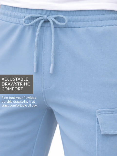 Adro Cargo Shorts for Men | Zipper Pocket | Cargo Pocket with velcro | Soft Cotton | Casual Short for Man for Gym, Running, Travel