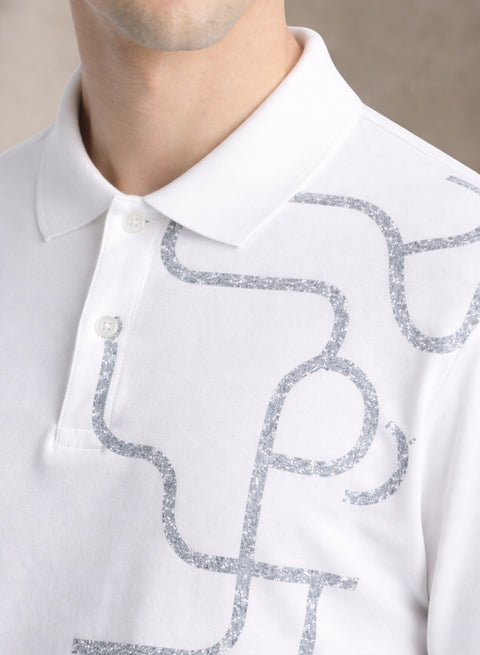 Adro Polo T-Shirt for Men | Allover Printed Polo T Shirt | Cotton Polo Tshirt