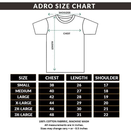 Adro Mens Colourblocked Cotton T-Shirt