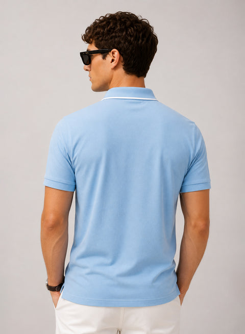 ADRO Mens Polo TShirt | Airtex Cotton Matty Fabric | Regular Fit | Breathable, Durable & Premium Casual Polo T-Shirt for Men | Summer Song