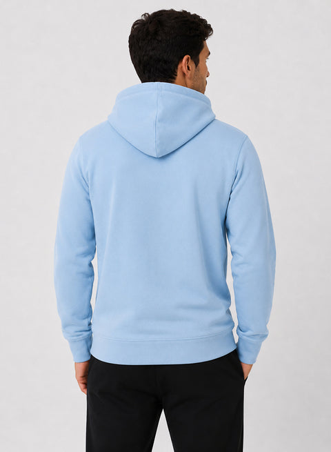 ADRO Zipper Hoodie for Men | 300 GSM Cotton Hoodies | Regular Fit Jacket for Men with Pockets | Sweatshirts with Zipper for Men | Powder Blue