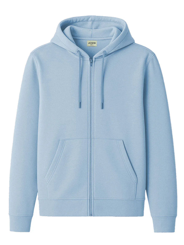 Adro Men’s Zipper Hoodie | Soft Fleece | Casual Streetwear