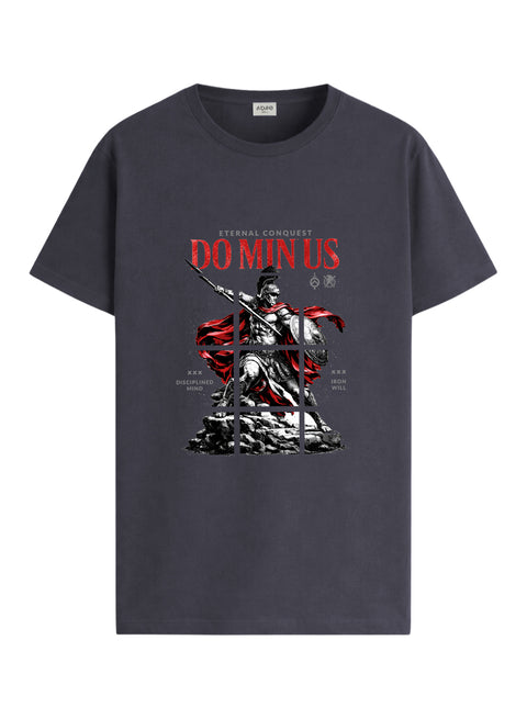 ADRO Mens Dominus Warrior Legacy Printed T-Shirt for Men | Cotton Printed Tshirt | Regular Fit Casual T-Shirts | Summer Tshirts