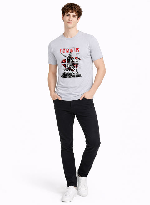 ADRO Mens Dominus Warrior Legacy Printed T-Shirt for Men | Cotton Printed Tshirt | Regular Fit Casual T-Shirts | Summer Tshirts