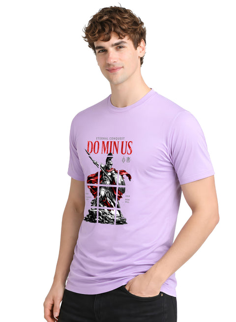 ADRO Mens Dominus Warrior Legacy Printed T-Shirt for Men | Cotton Printed Tshirt | Regular Fit Casual T-Shirts | Summer Tshirts