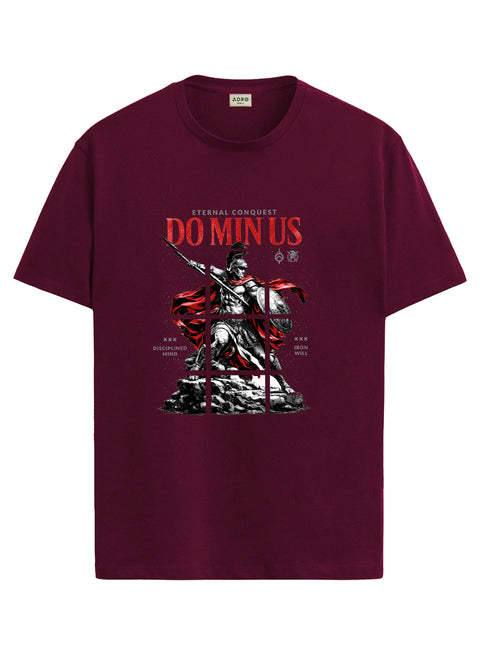 ADRO Mens Dominus Warrior Legacy Printed T-Shirt for Men | Cotton Printed Tshirt | Regular Fit Casual T-Shirts | Summer Tshirts