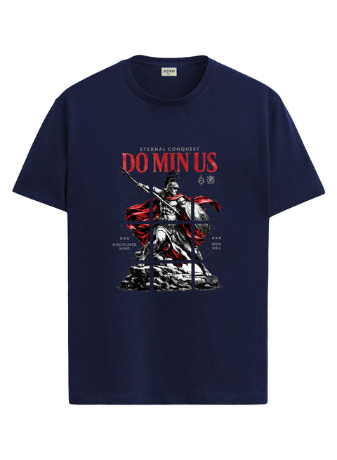 ADRO Mens Dominus Warrior Legacy Printed T-Shirt for Men | Cotton Printed Tshirt | Regular Fit Casual T-Shirts | Summer Tshirts